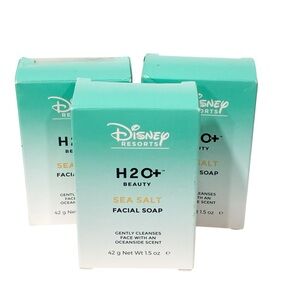Disney Resorts H2O+ Beauty Sea Salt FACIAL Soap LOT of 3 1.5 Oz. Bars NEW